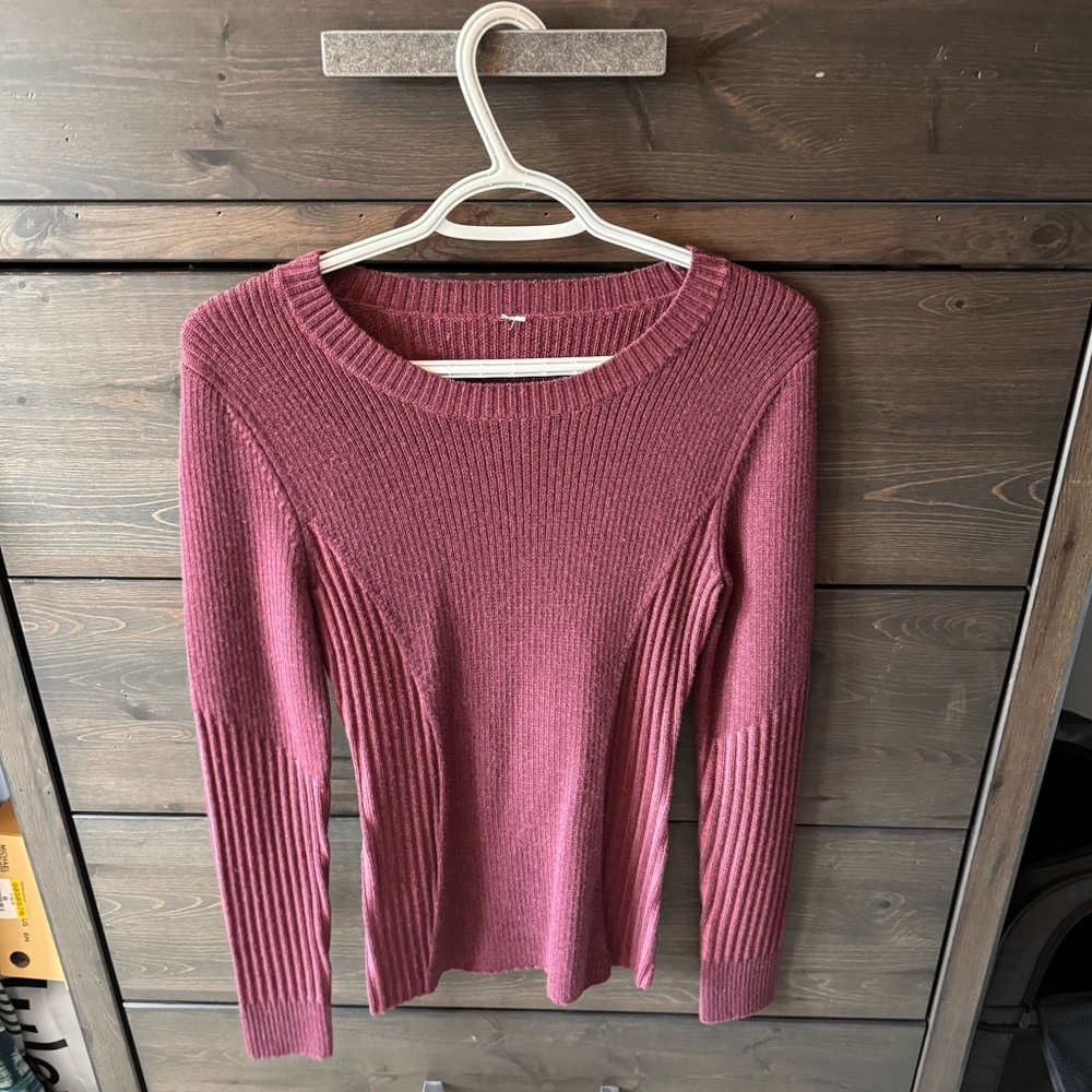 lululemon athletica Pink Crew Neck Sweater